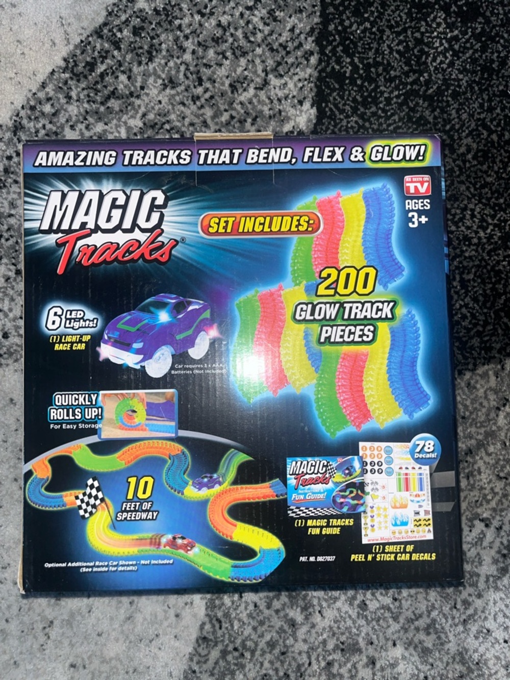 Glow Track Set - Multicolor Kids Racing Toy